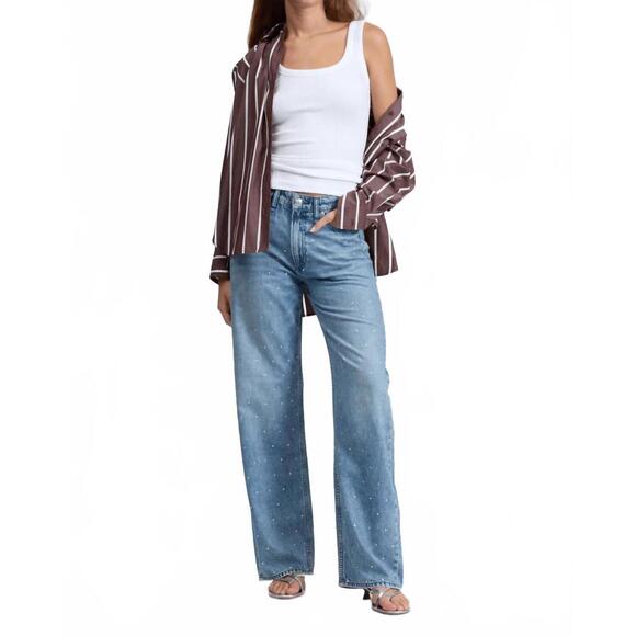 RAG & BONE Denim - NEW RAG & BONE logan wide jean in blue denim